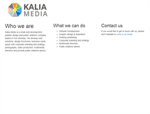 Tablet Screenshot of kaliamedia.com